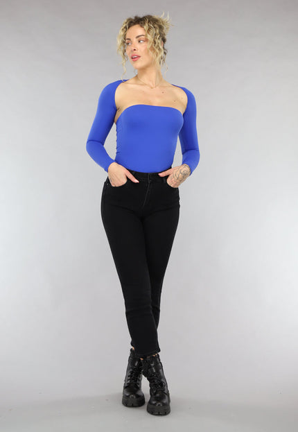 SALE80 Bandeau Top met Bolero in Kobalt Blauw