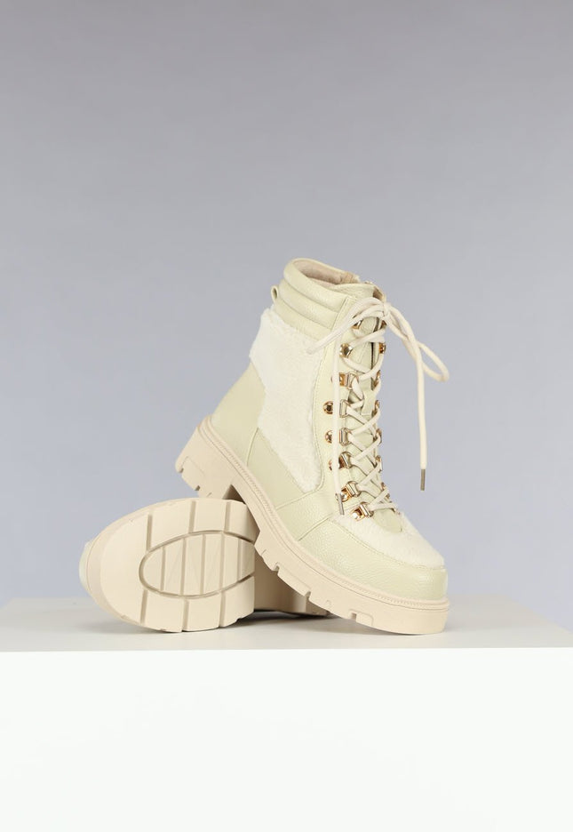 SALE80 Beige Teddy Veterboots