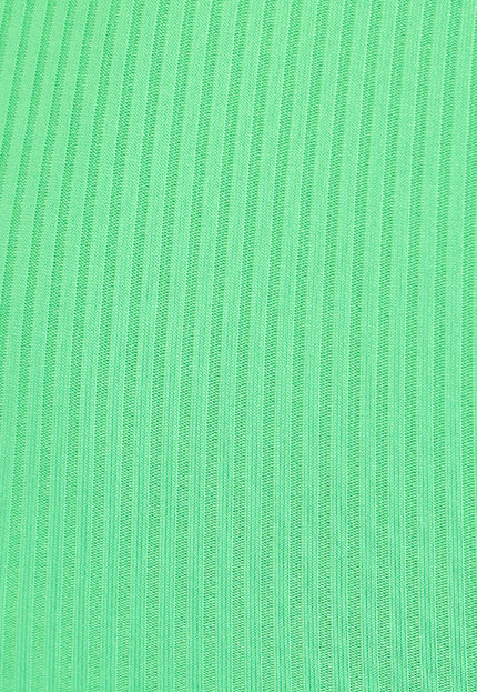 SALE80 Groene Rib Gebreide Jurk