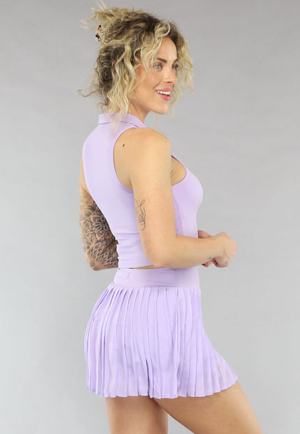 SALE80 Lila Halter Top met Uitneembare Pads