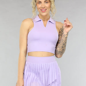 SALE80 Lila Halter Top met Uitneembare Pads