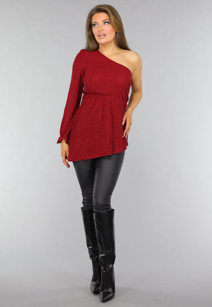 SALE80 Rode One Shoulder Glitter Top