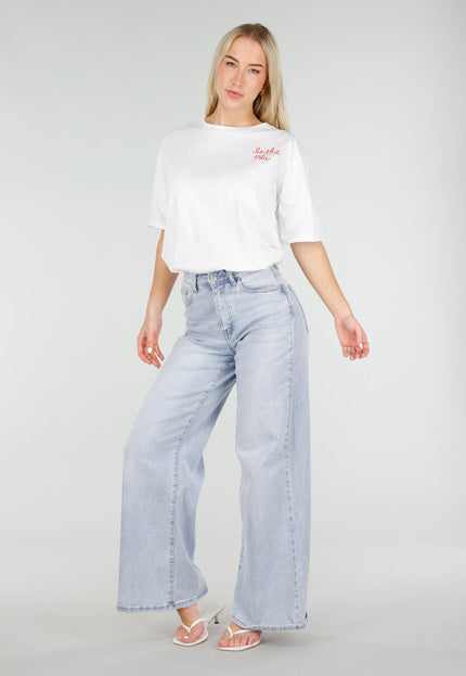 SALE80 Wit T-shirt met Rode La Dolce Vita Print