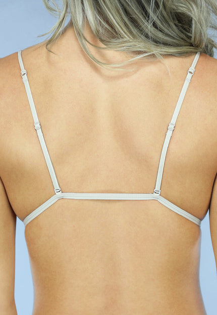 SALE80 Zachte Beige Triangel BH met Dunne Bandjes