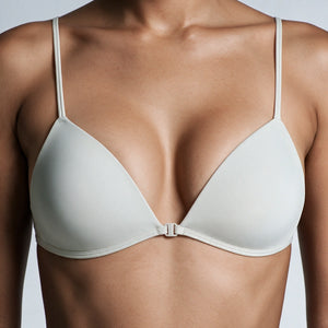 SALE80 Zachte Beige Triangel BH met Dunne Bandjes