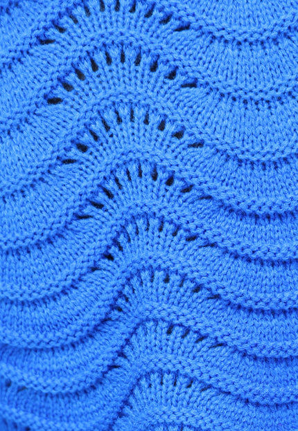 SALE85 Blauw Golvend Cropped Truitje