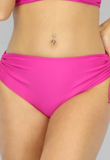 SALE85 Fuchsia Maxi Bikinibroekje met Veters
