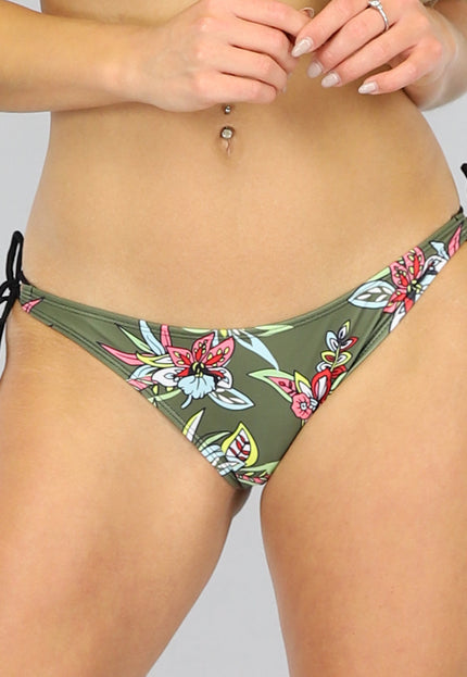 SALE85 Groene Push-Up Bikini met Print Broekje - Broekje
