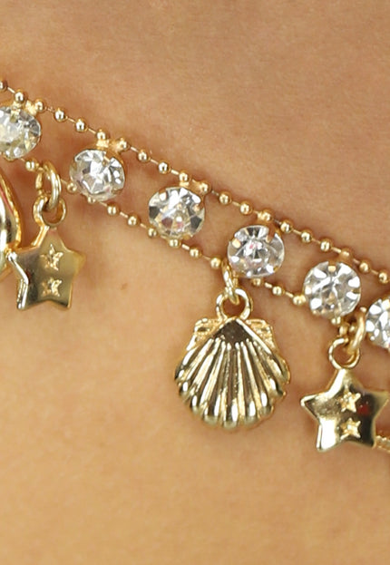 SALE85 Mint Bikinibroekje met Strikjes en Gouden Details