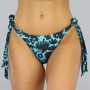 SALE85 Print Bikinibroekje met Strikjes