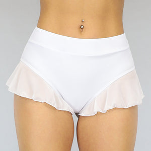 SALE85 Wit Sexy Bikinibroekje met Rokje
