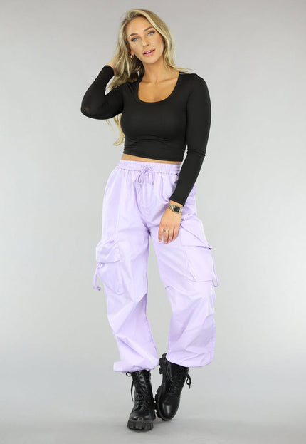 SALESELECTIE Basic Longsleeve Crop Top