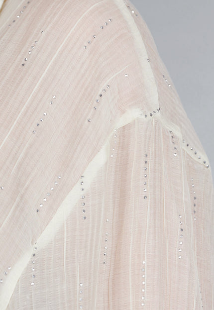 SALESELECTIE Crème 2-Delig See-Through Set