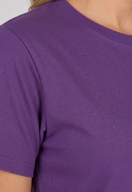 SALESELECTIE Donker Paars Basic T Shirt