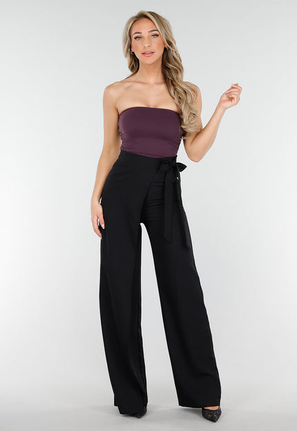 SALESELECTIE Donkerpaarse Bandeau Top