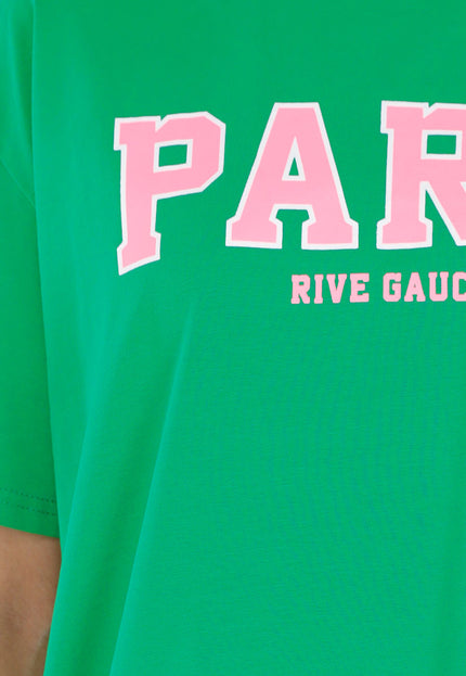 SALESELECTIE Fel Groen Paris T-Shirt