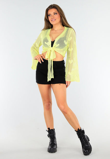 SALESELECTIE Felgele Cover-Up met Hartjes Patroon