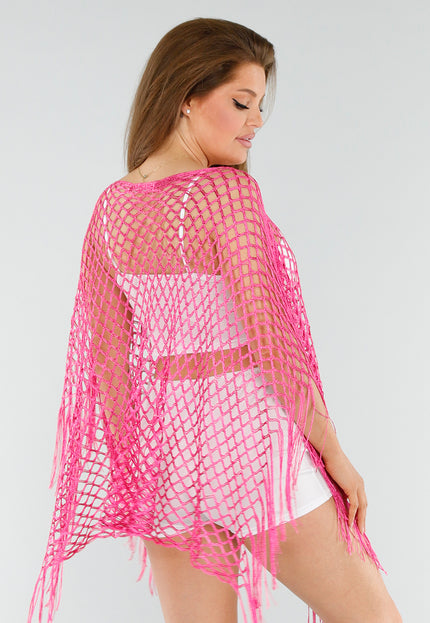 SALESELECTIE Fuchsia Netstof Cover-Up