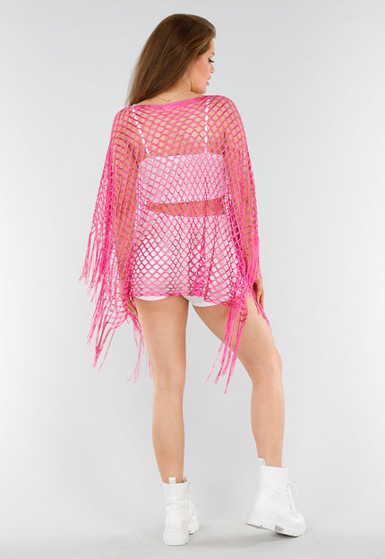 SALESELECTIE Fuchsia Netstof Cover-Up