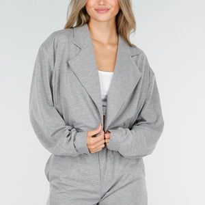 SALESELECTIE Grijs Lounge Setje met Vest en Shorts