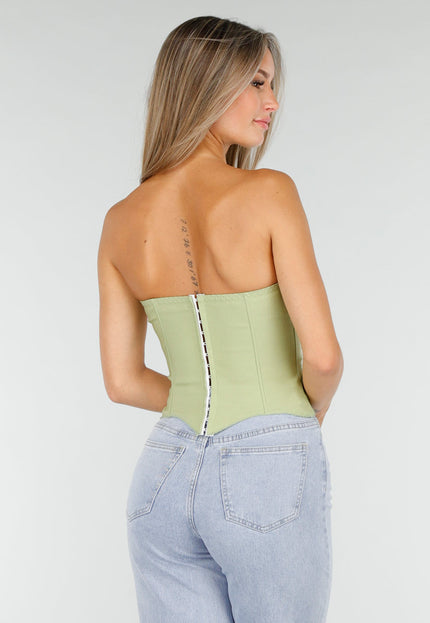 SALESELECTIE Groen Strapless Korset