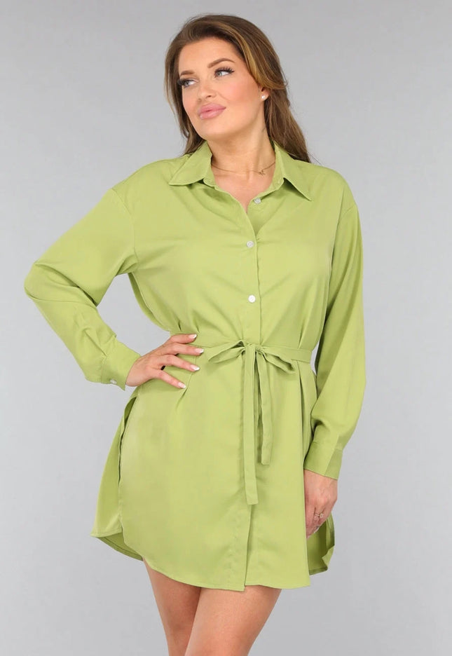 SALESELECTIE Groene Blouse met Tailleband en Short