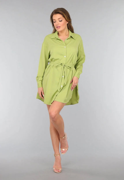 SALESELECTIE Groene Blouse met Tailleband en Short