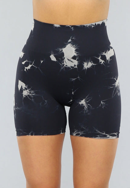 SALESELECTIE Kort Fitness Broekje met Scrunch in Print