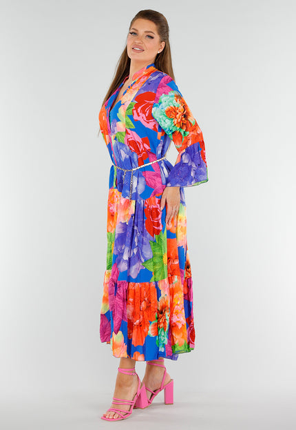 SALESELECTIE Maxi Jurk met Grote Bloemenprint