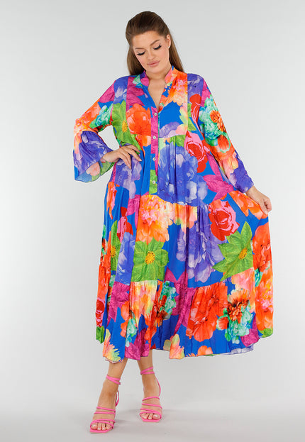 SALESELECTIE Maxi Jurk met Grote Bloemenprint