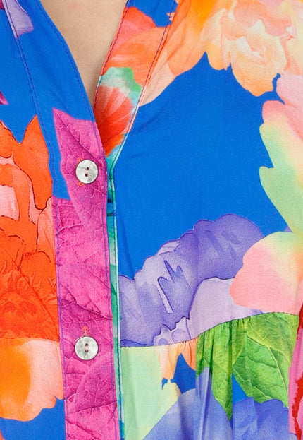 SALESELECTIE Maxi Jurk met Grote Bloemenprint