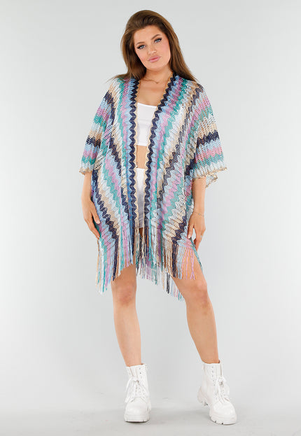 SALESELECTIE Pastel Zigzag Cover-Up