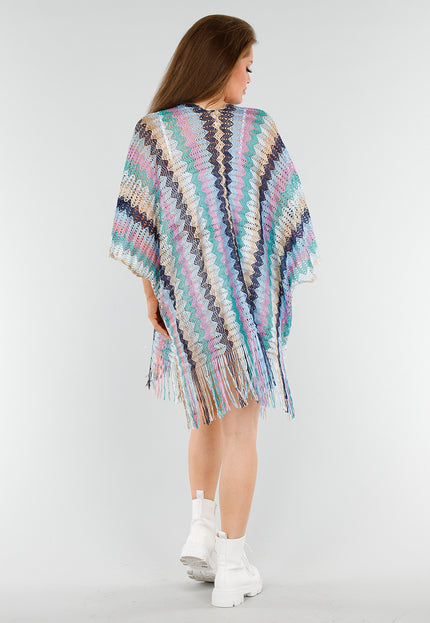 SALESELECTIE Pastel Zigzag Cover-Up