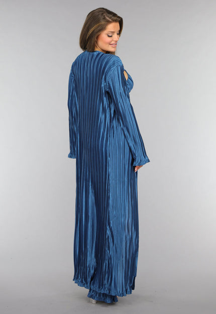 SALESELECTIE Petrol Plissé 3 Piece met Lang Vest