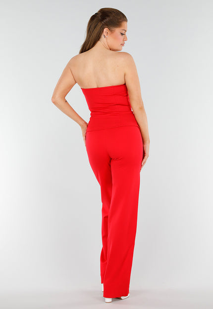 SALESELECTIE Rode Strapless Gilettop