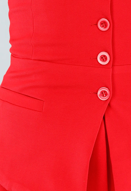 SALESELECTIE Rode Strapless Gilettop