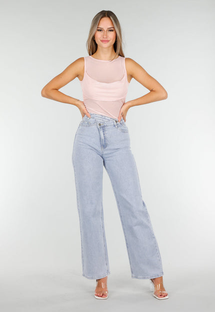 SALESELECTIE Roze Mesh Top
