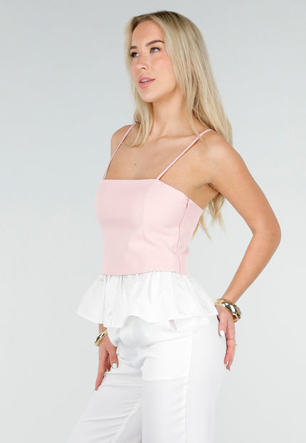 SALESELECTIE Roze Peplum Top