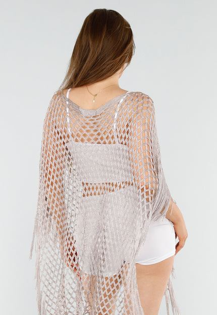 SALESELECTIE Taupe Netstof Cover-Up