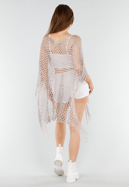 SALESELECTIE Taupe Netstof Cover-Up