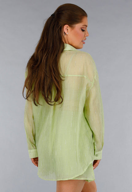 SALESELECTIE Tweedelige Groene Set met Blouse en Short