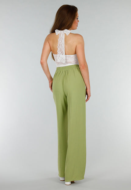 SALESELECTIE Witte Stretch Haltertop met Stretch