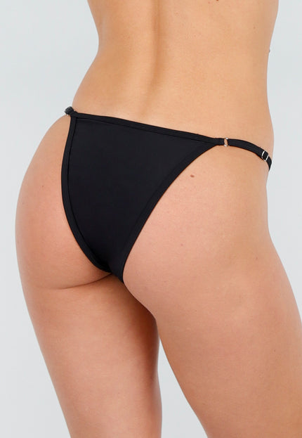 SALESELECTIE Zwart Bikini Broekje met Mesh Details