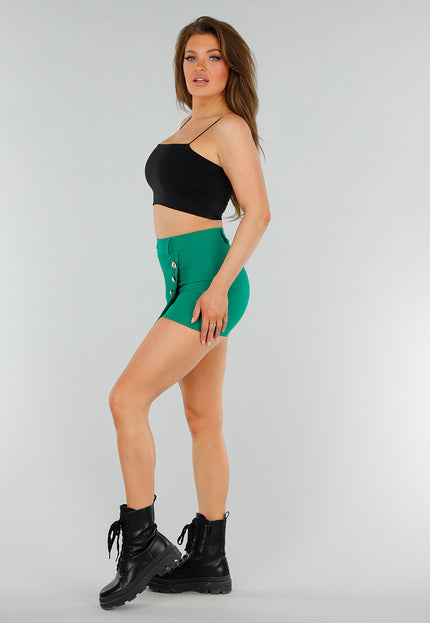 SALESELECTIE Zwarte Stretch Croptop met Spaghettibandjes
