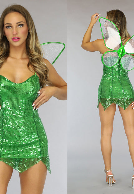 Shiny Tinkerbel Kostuum