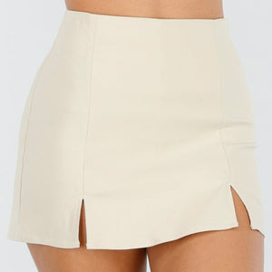 Skort Beige met Stretch