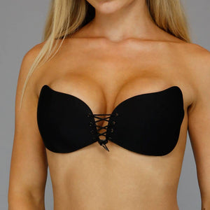 Strapless Ultra Push-Up Invisible Bra Zwart