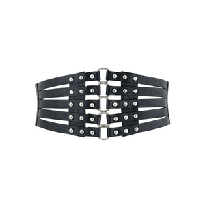 Strappy Lederlook Elastische Tailleriem