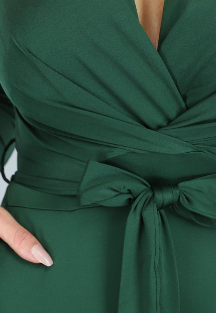 Groene Jumpsuit met Wijde Pijpen