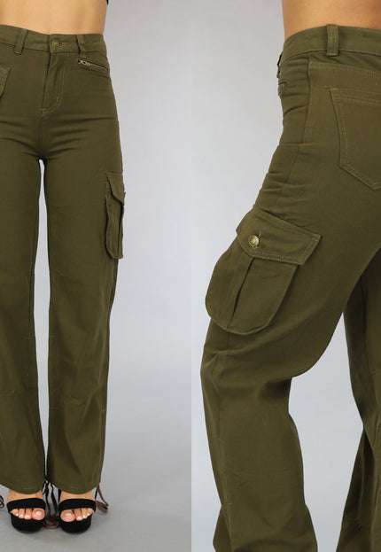 Tall Groene Straight Leg Cargo